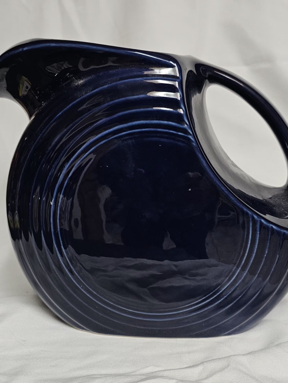 Fiesta Deep Blue Ceramic Pitcher